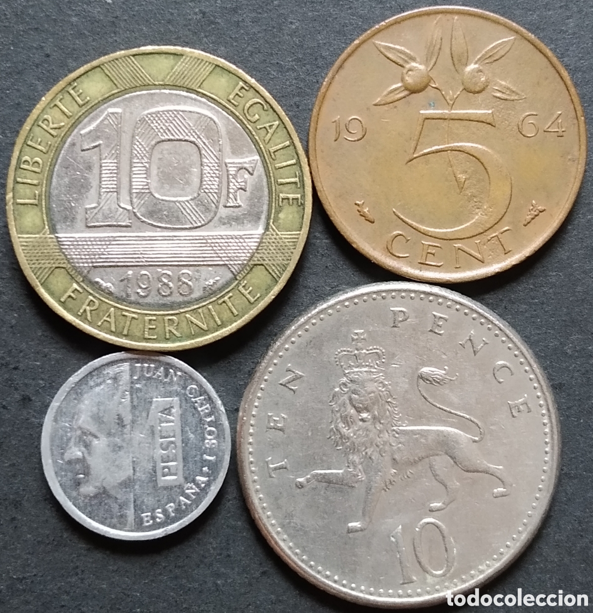 Monnaies anciennes de Europe: LOTE MONEDAS N&deg; 0221 - LOTE DE 4 MONEDAS INTERNACIONALES