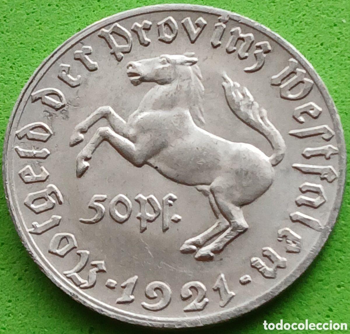 Alte M&uuml;nzen aus Europa: Alemania- Provincia de Westfalia 50 pfennig 1921 WF#599.1 Notgeld
