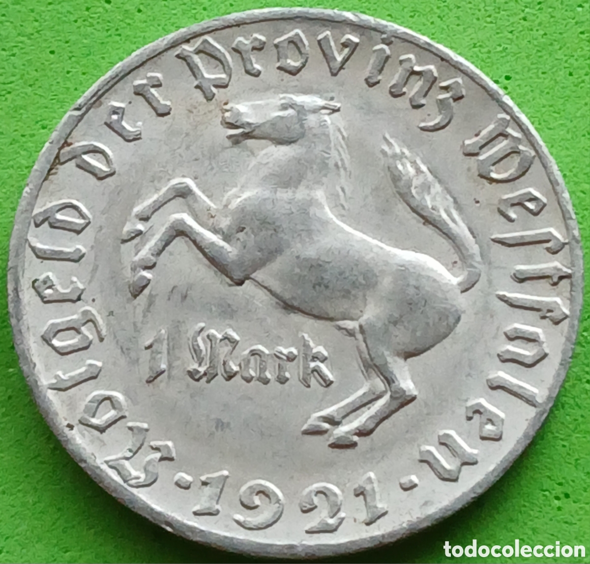 Alte M&uuml;nzen aus Europa: Alemania-Provincia de Westfalia 1 marco 1921 WF#599.2