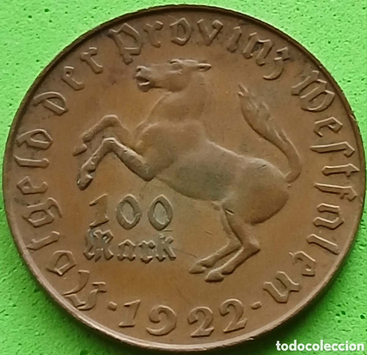 Alte M&uuml;nzen aus Europa: Alemania-Provincia de Westfalia 100 marcos 1922 WF#645.1