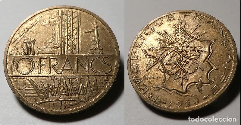 Old Coins of Europe: Moneda de FRANCIA 10 FRANCOS 1980