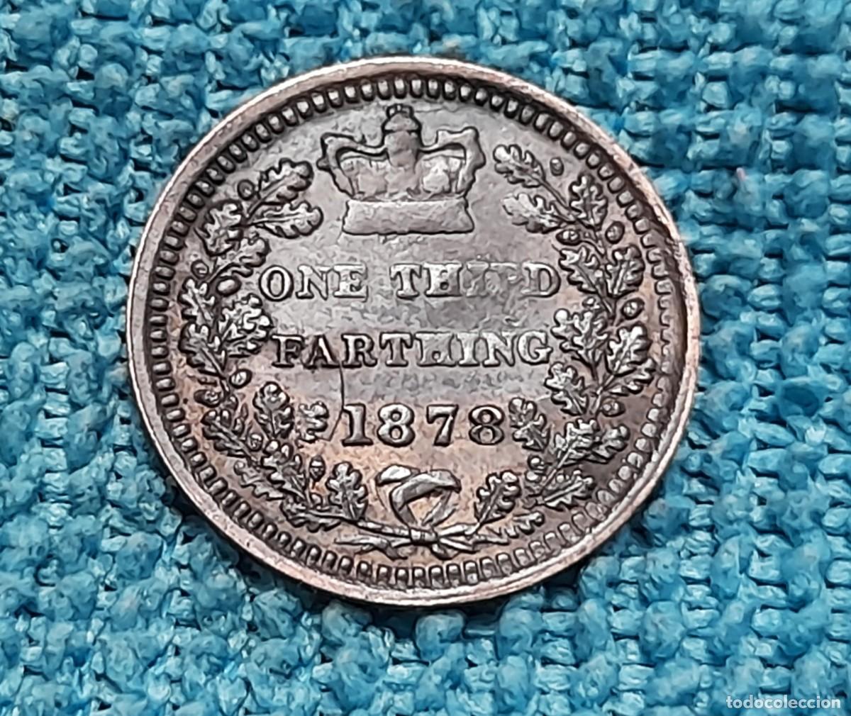 Moedas antigas da Europa: Malta, Victoria, 1/3 Farthing 1878
