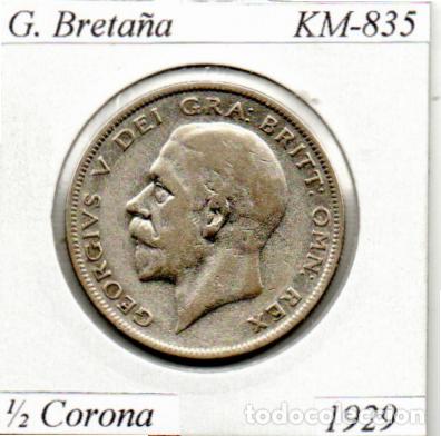 Monnaies anciennes de Europe: G. BRETA&Ntilde;A 1929, 1-2 CORONA. KM-835, AG, MBC; 19,95 &euro; 1