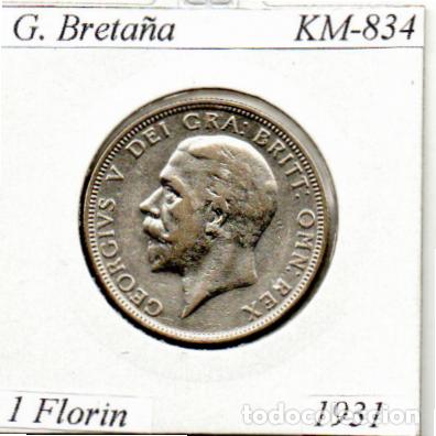 Moedas antigas da Europa: G. BRETA&Ntilde;A 1931, 1 FLORIN, KM-834, AG, EBC; 19,95 &euro; 1