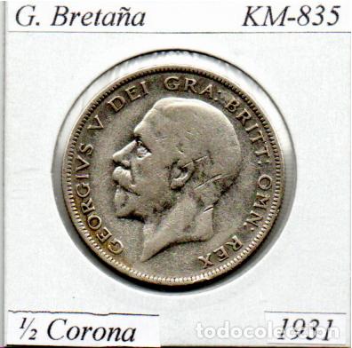 Old Coins of Europe: G. BRETA&Ntilde;A 1931, 1-2 CORONA. KM-835, AG, MBC; 19,95 &euro; 1
