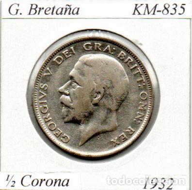 Old Coins of Europe: G. BRETA&Ntilde;A 1932, 1-2 CORONA. KM-835, AG, MBC; 19,95 &euro; 1