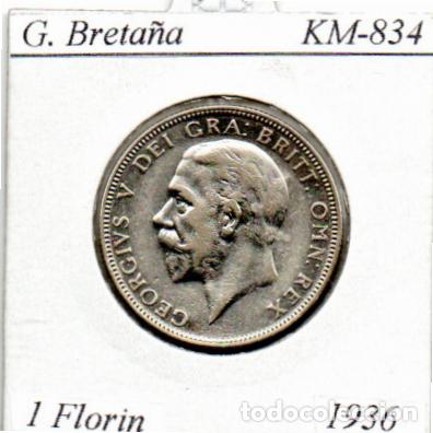 Old Coins of Europe: G. BRETA&Ntilde;A 1936 (2), 1 FLORIN, KM-834, AG, EBC; 19,95 &euro; 1