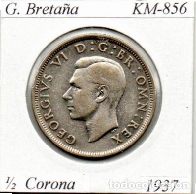 Old Coins of Europe: G. BRETA&Ntilde;A 1937, 1-2 CORONA. KM-856, AG, MBC; 19,95 &euro; 1