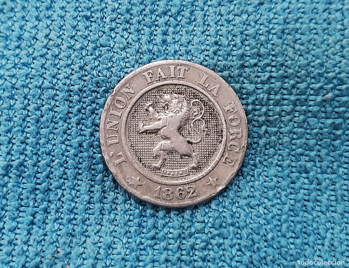 Moedas antigas da Europa: Belgica, 10 Centimes 1862
