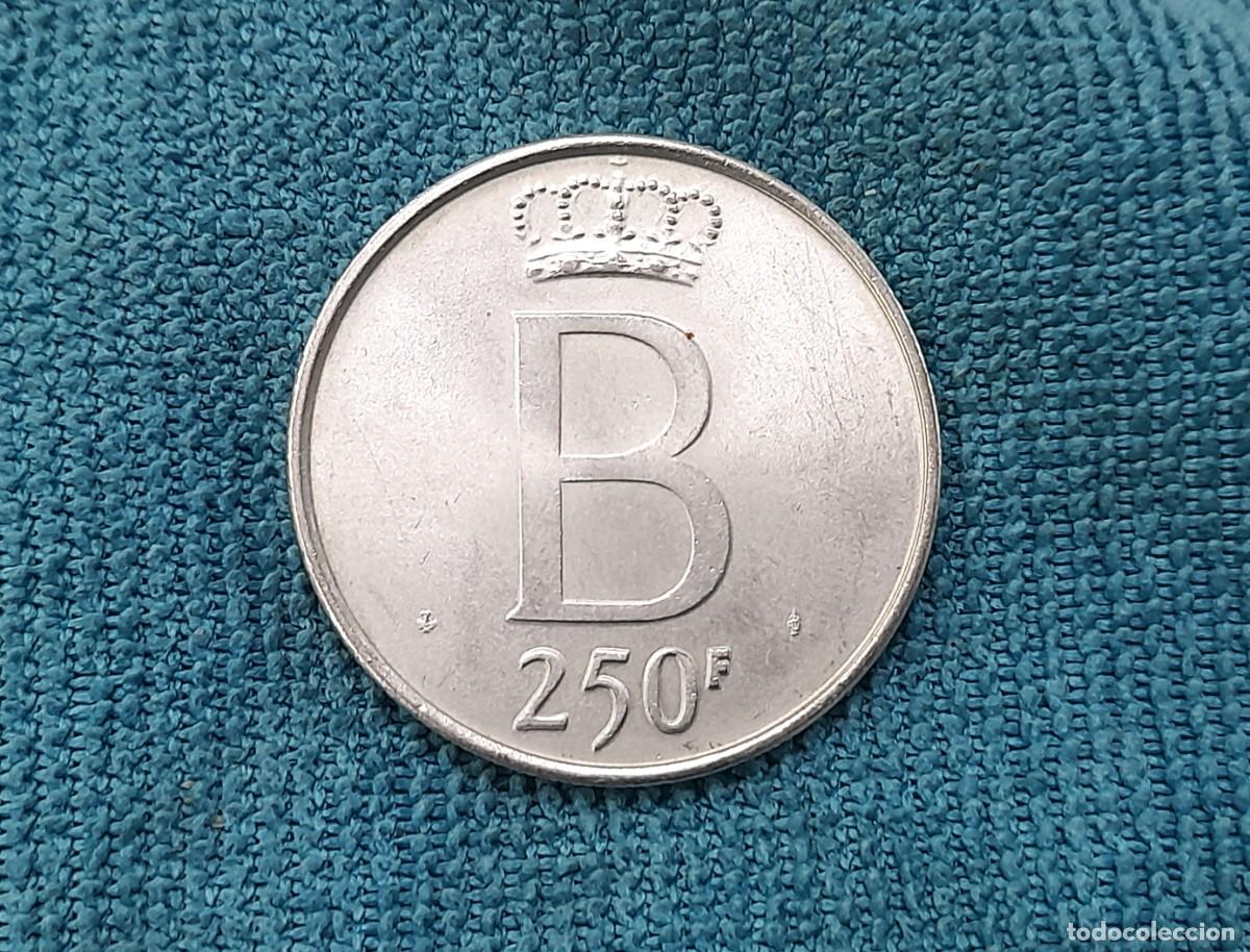 Moedas antigas da Europa: Belgica, 250 Francs 1976