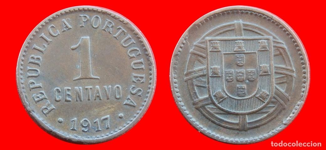 Old Coins of Europe: 1 CENTAVO 1917 PORTUGAL-156679