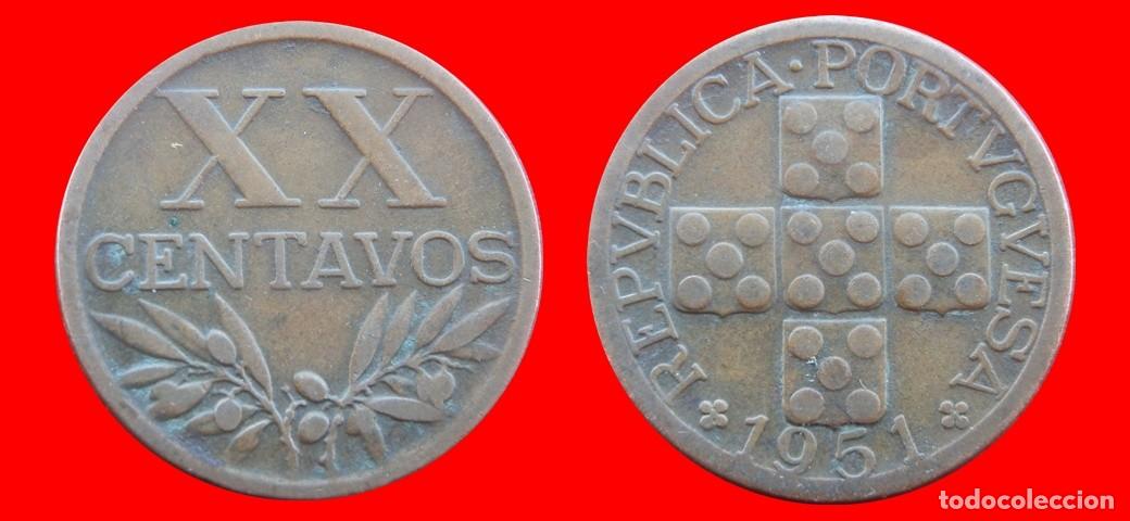 Monete antiche di Europa: 20 CENTAVOS 1951 PORTUGAL-156685