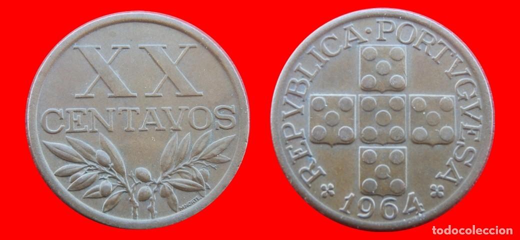 Monete antiche di Europa: 20 CENTAVOS 1964 PORTUGAL-156686