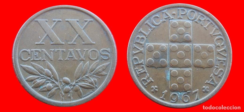 Monete antiche di Europa: 20 CENTAVOS 1967 PORTUGAL-156687