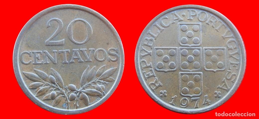 Monete antiche di Europa: 20 CENTAVOS 1974 PORTUGAL-156689