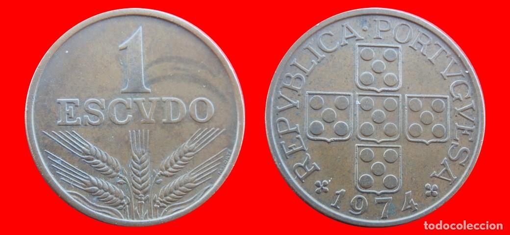 Old Coins of Europe: 1 ESCUDO 1974 PORTUGAL-156702