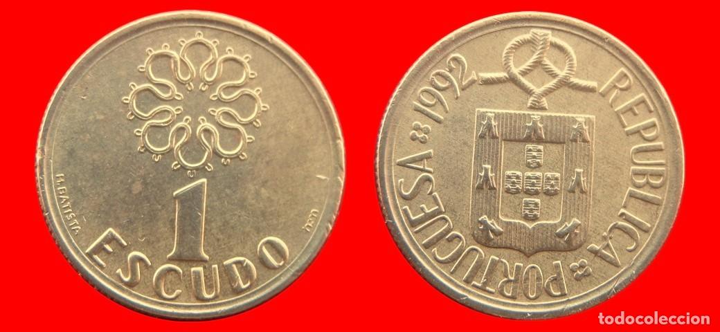 Old Coins of Europe: 1 ESCUDO 1992 PORTUGAL-156706
