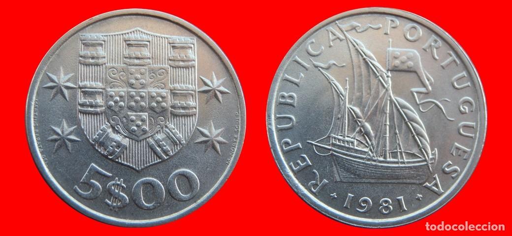 Old Coins of Europe: 5 ESCUDOS 1981 PORTUGAL-156710