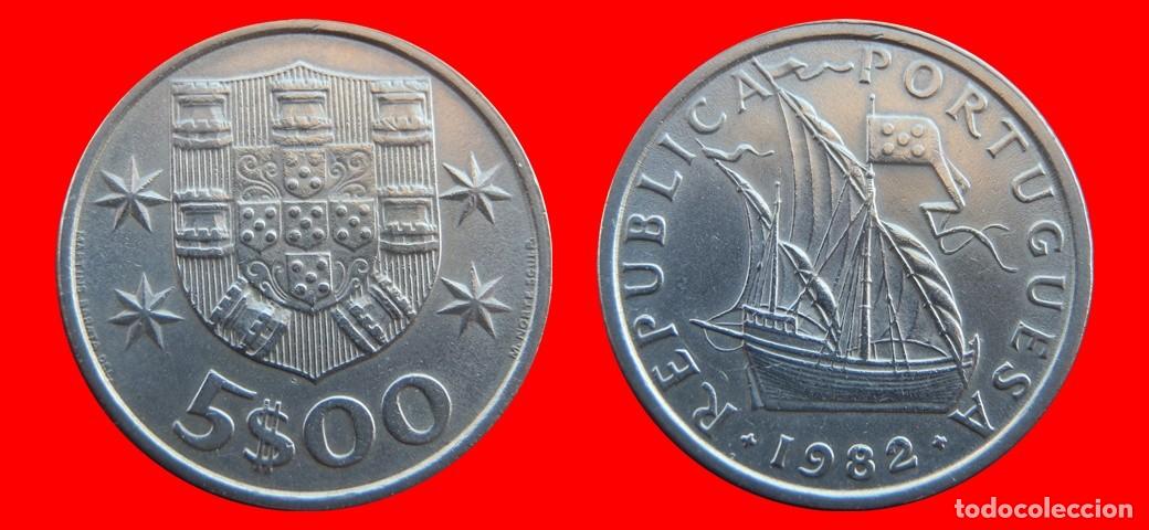 Old Coins of Europe: 5 ESCUDOS 1982 PORTUGAL-156711