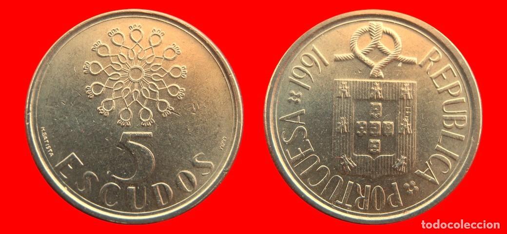 Monete antiche di Europa: 5 ESCUDOS 1991 PORTUGAL-156715