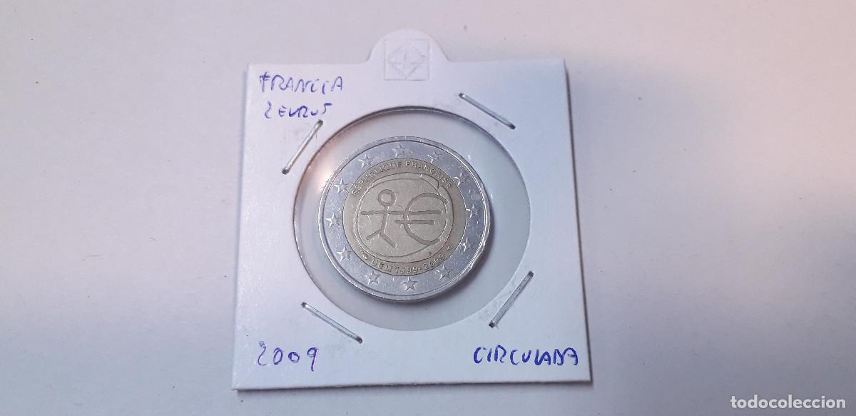 Monete antiche di Europa: 003849NUM-X0091-Francia 2 &euro; -2009 - 10 A&ntilde;os de la EMU -encartonada