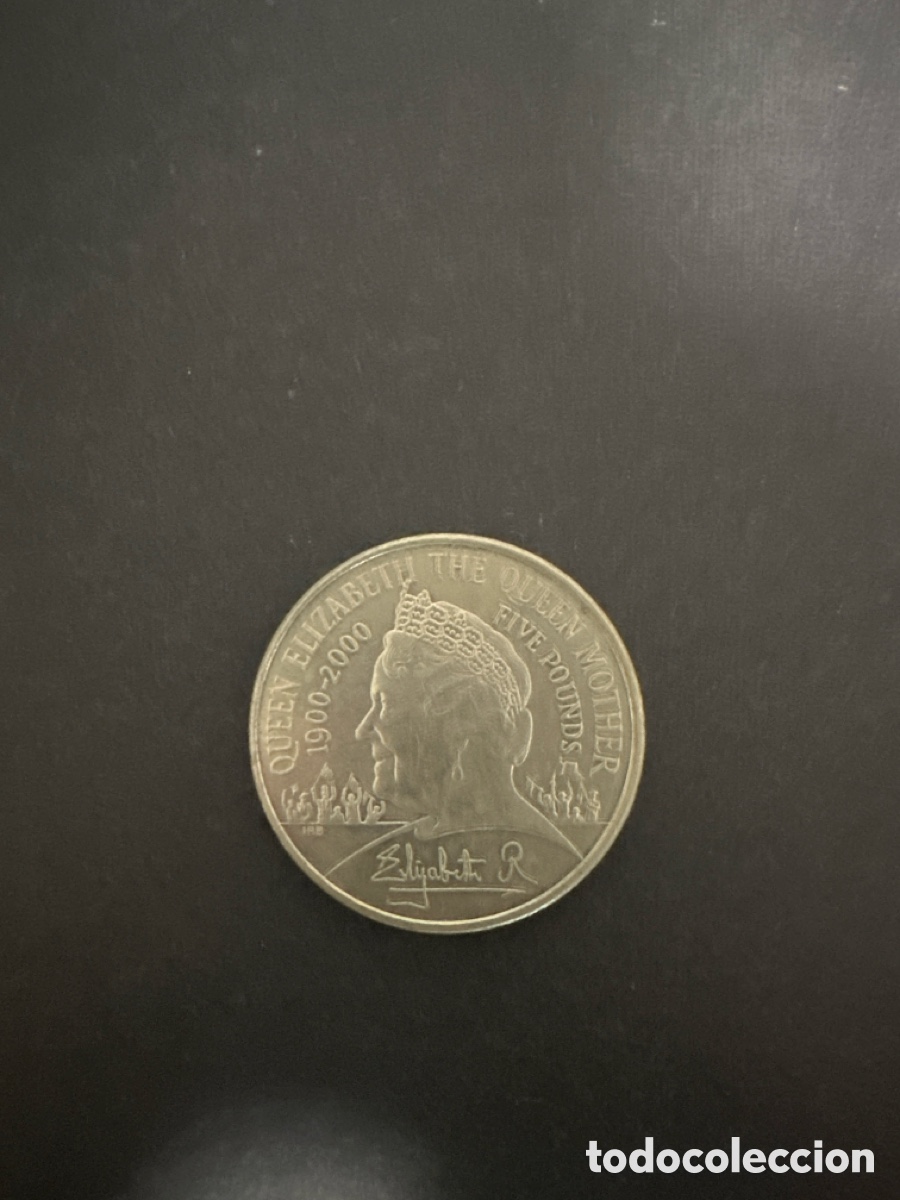 Old Coins of Europe: Moneda de Reino Unido de 5 libras a&ntilde;o 2000