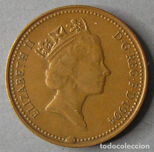 Monnaies anciennes de Europe: GRAN BRETA&Ntilde;A - 1 PENNY 1994 - VARIANTE EXCESO METAL EN LA GRAFILA DEL ANVERSO