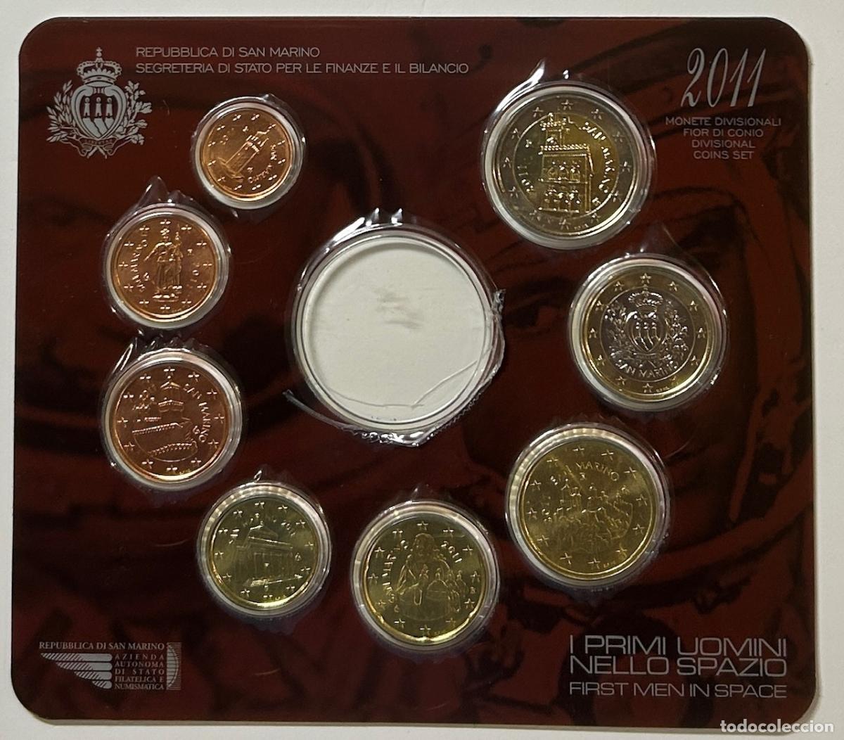 Moedas antigas da Europa: CRC0058 CARTERA EUROS SAN MARINO 2011 8 VALORES SIN MEDALLA
