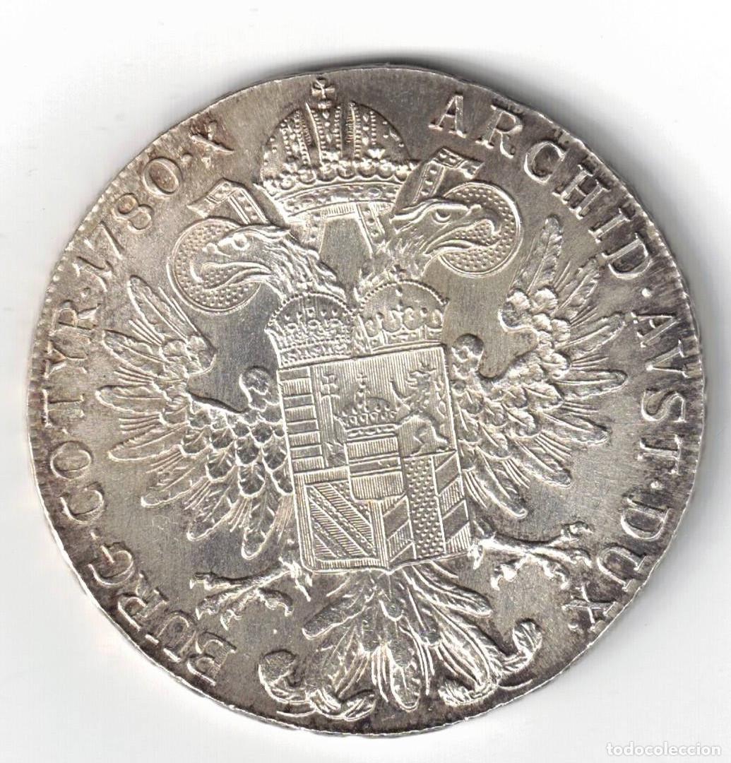 Monnaies anciennes de Europe: MONEDA AUSTRIA THALER 1780 EMPERATRIZ MARIA TERESA REACU&Ntilde;ACION OFICIAL PLATA