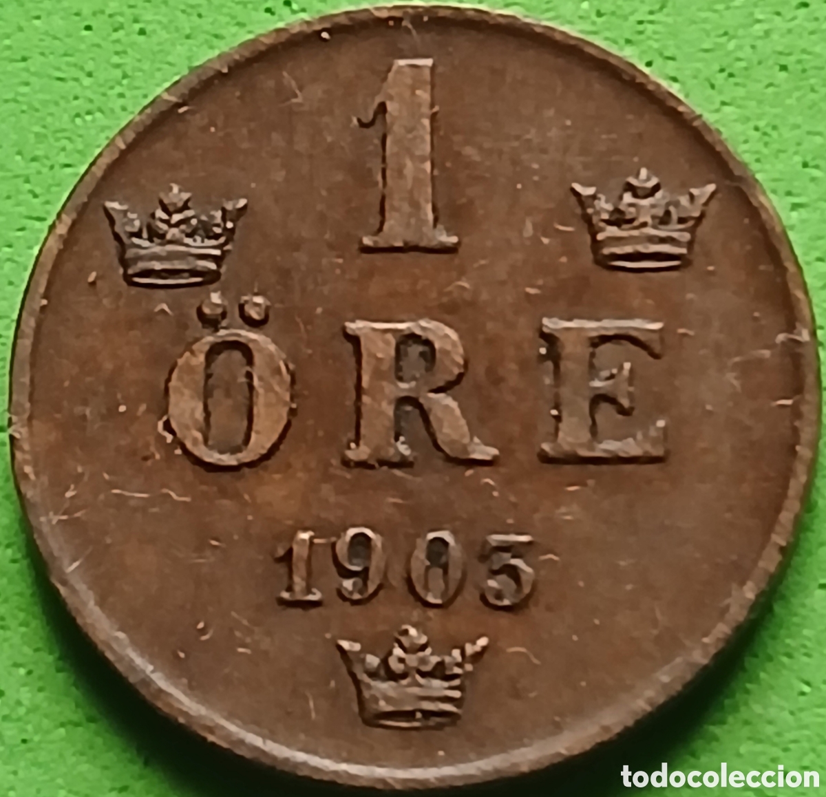 Alte M&uuml;nzen aus Europa: Suecia 1 ore 1903 km#750 poco com&uacute;n!