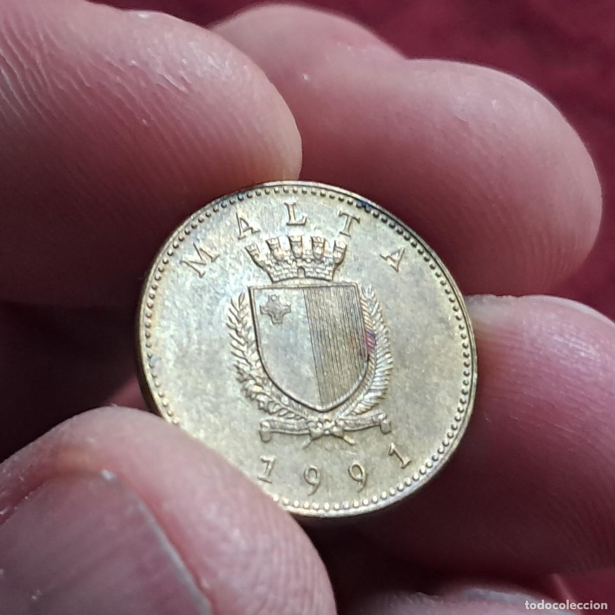 Old Coins of Europe: MONEDA DE MALTA 1 CENT 1991, F KM# 93, Sch&ouml;n# 92, N# 1777.