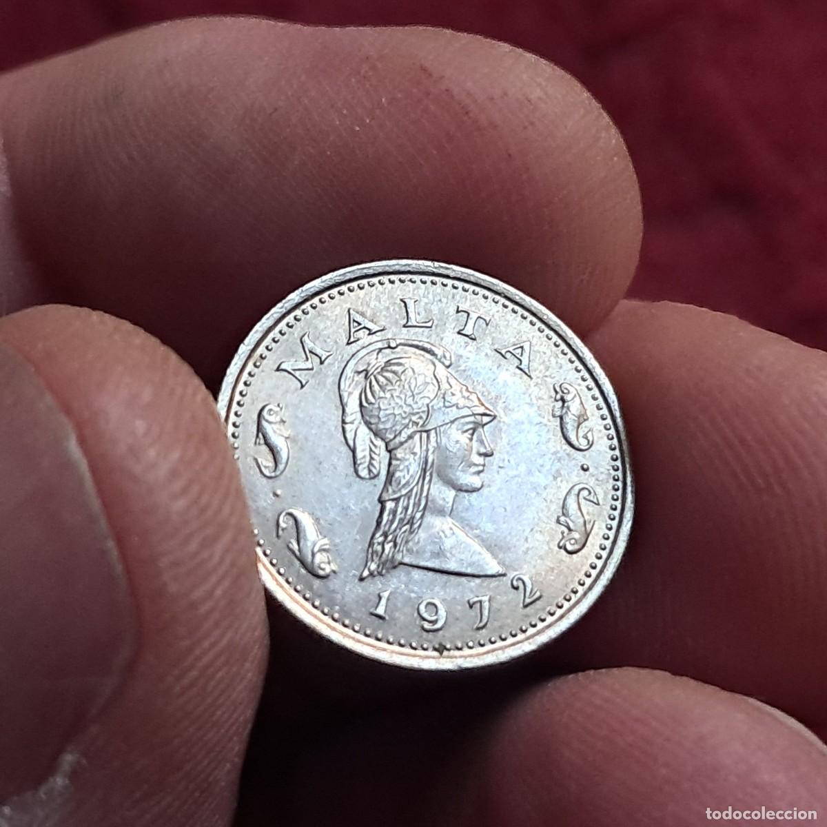 Old Coins of Europe: MONEDA DE MALTA 2 CENTS 1972, F KM# 9, Sch&ouml;n# 9, N# 1778.