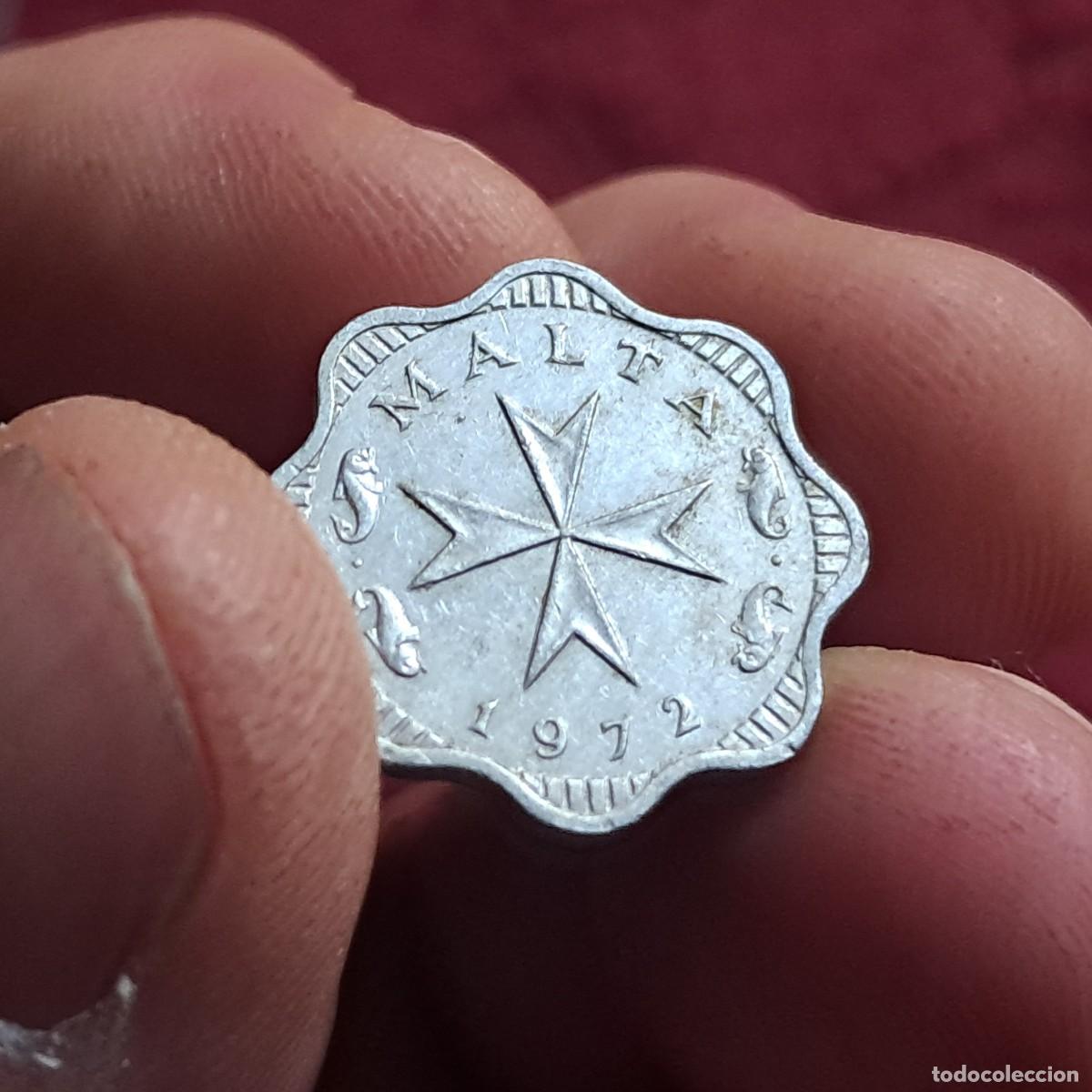 Monnaies anciennes de Europe: MONEDA DE MALTA 2 MILS 1972, F KM# 5, Sch&ouml;n# 5, N# 4995.