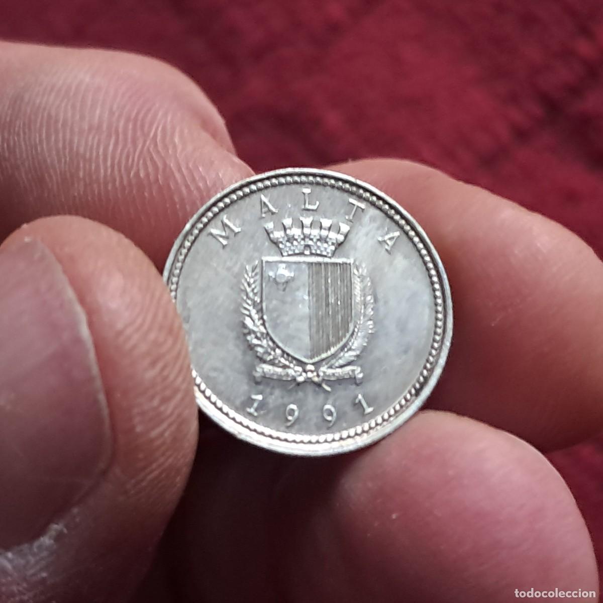 Old Coins of Europe: MONEDA DE MALTA 2 CENTS 1991, F KM# 94, Sch&ouml;n# 93.1, N# 1779