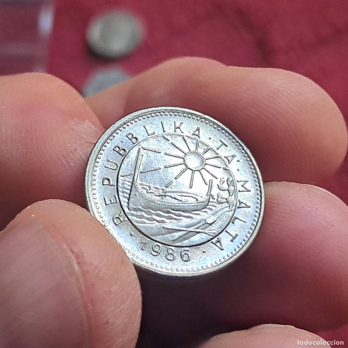 Old Coins of Europe: MONEDA DE MALTA 5 CENTS 1986, VF KM# 77, Sch&ouml;n# 82, N# 2025.