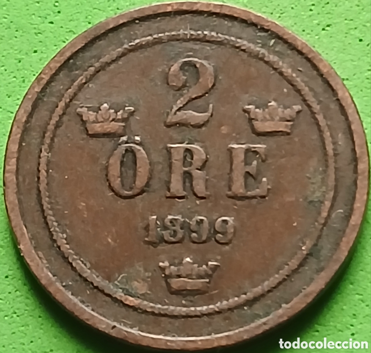 Monete antiche di Europa: Suecia 2 ore 1899 km#746