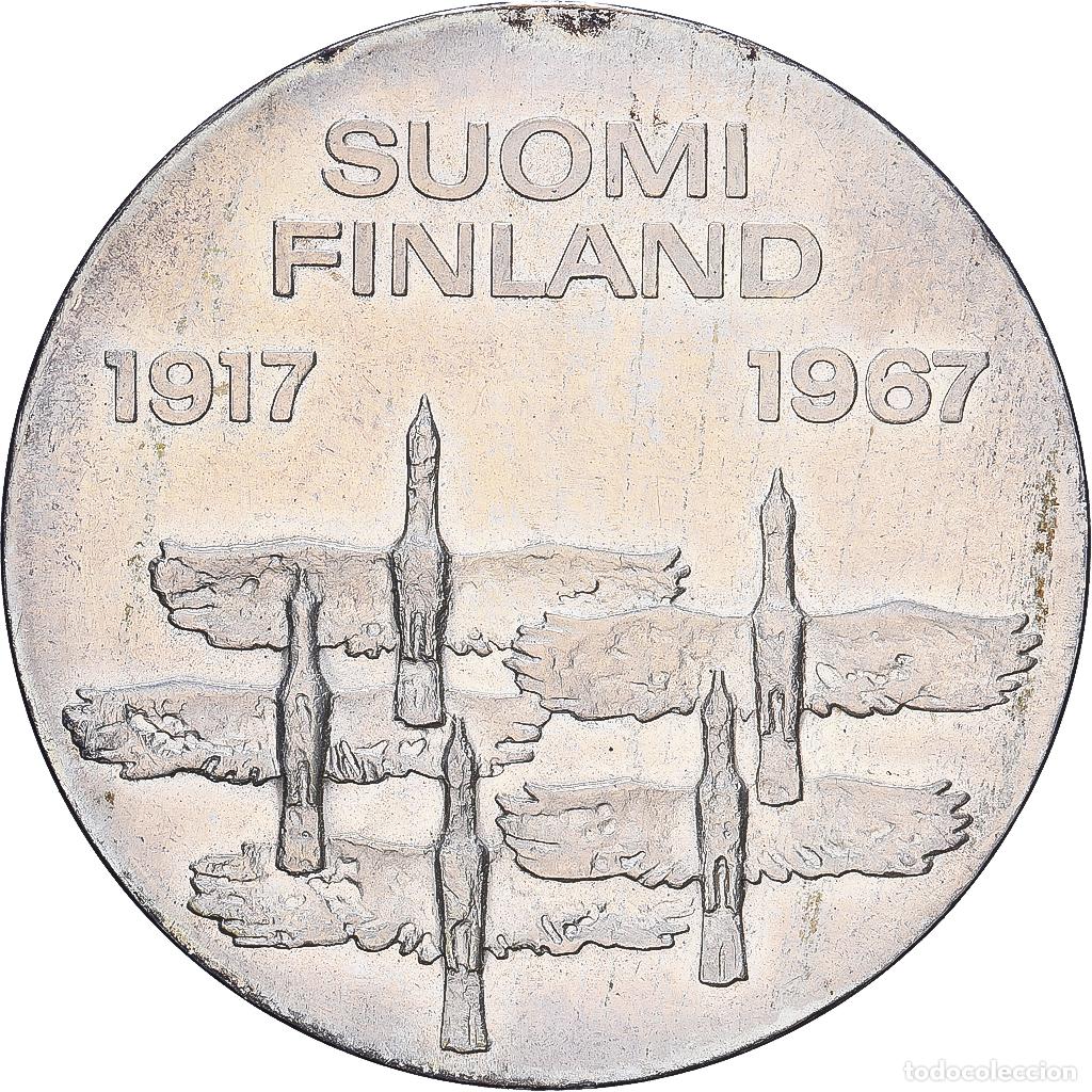 Old Coins of Europe: [#1547643] Finlandia, 10 Markkaa, 1967, Helsinki, Plata, EBC, KM:50