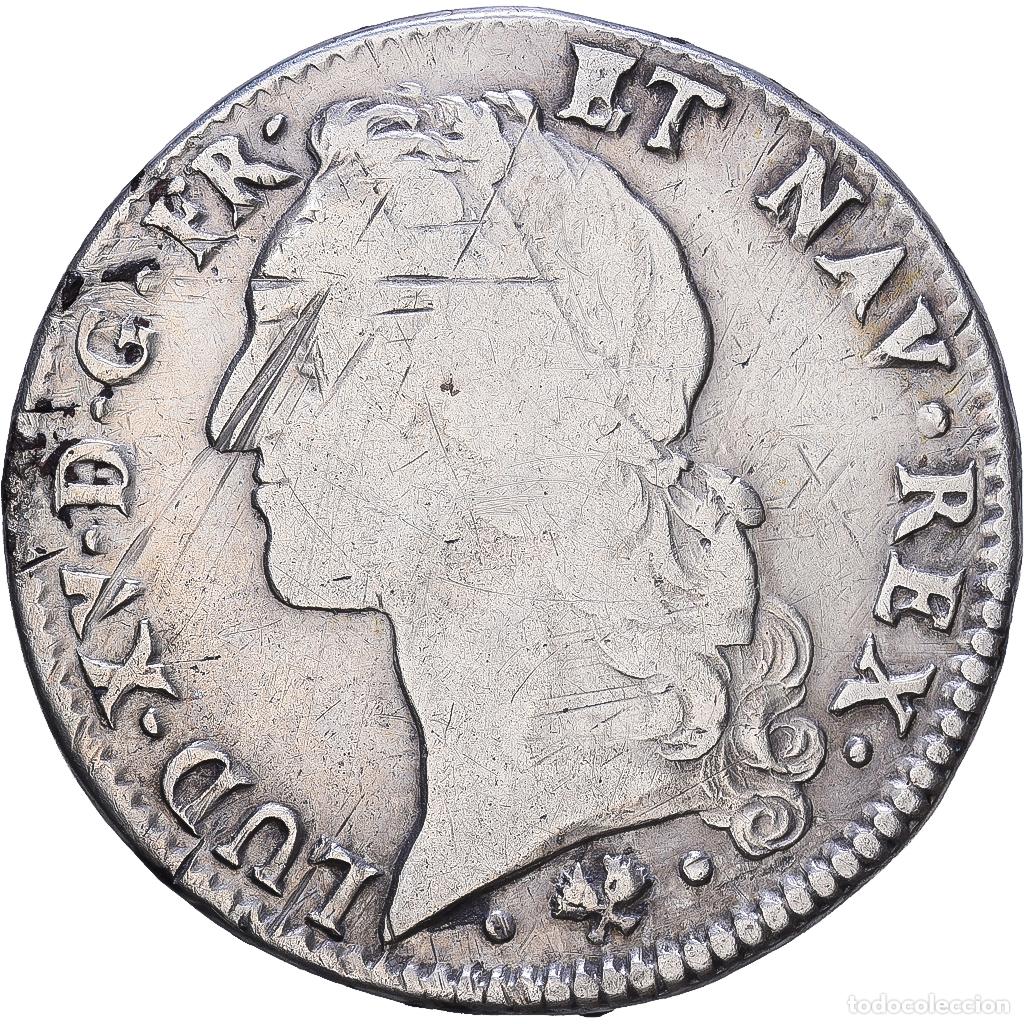 Monedas antiguas de Europa: [#1547816] Francia, Louis XV, &Eacute;cu au bandeau, 1766, Bayonne, Plata, BC+, Gadoury:322