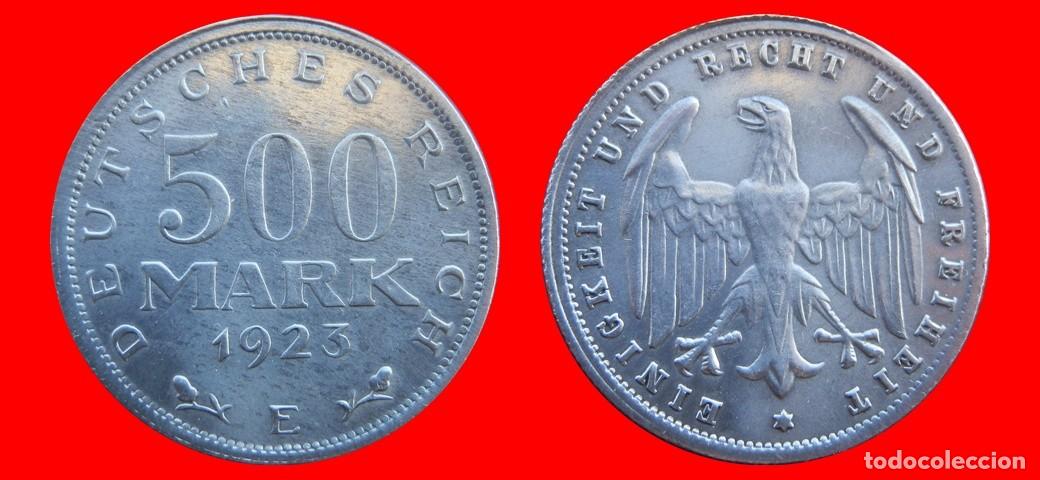 Alte M&uuml;nzen aus Europa: 500 MARCOS 1923E WEIMAR ALEMANIA-156756