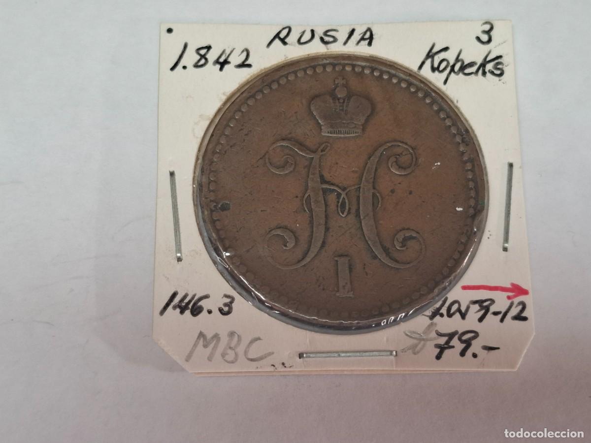 Monedas antiguas de Europa: 3 KOPEKS de 1842 KM 146.3 RUSIA en MBC
