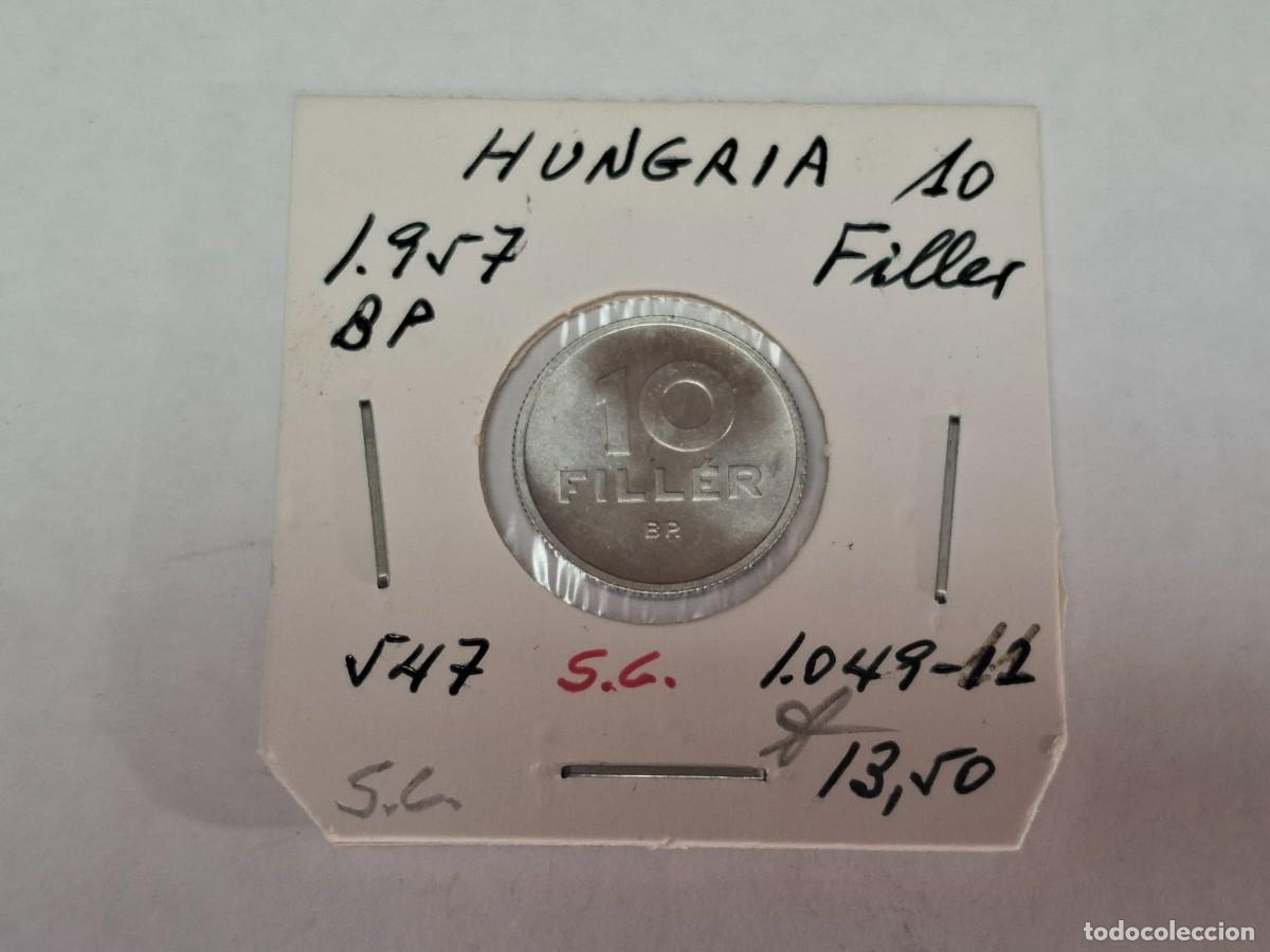 Monedas antiguas de Europa: 10 FILLER de 1957 BP KM 547 HUNGRIA en SIN CIRCULAR