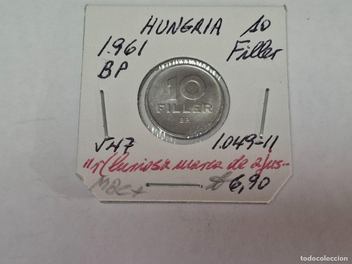 Old Coins of Europe: 10 FILLER de 1961 BP KM 547 HUNGRIA en MBC+