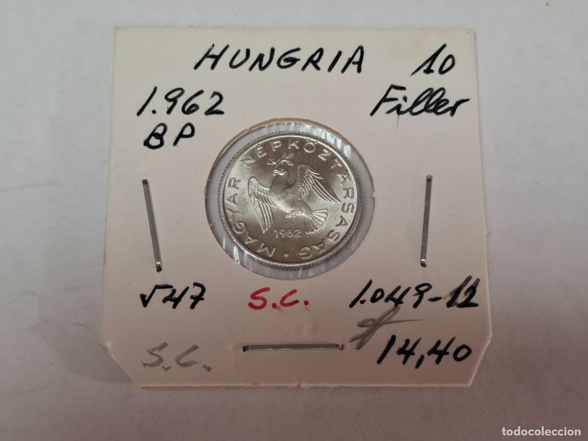Monete antiche di Europa: 10 FILLER de 1962 BP KM 547 HUNGRIA en SIN CIRCULAR