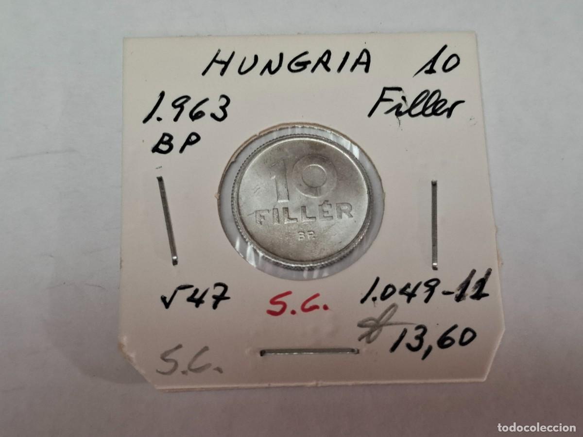 Old Coins of Europe: 10 FILLER de 1963 BP KM 547 HUNGRIA en SIN CIRCULAR