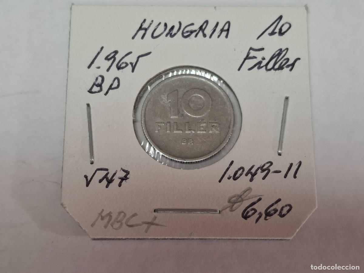 Old Coins of Europe: 10 FILLER de 1965 BP KM 547 HUNGRIA en MBC+