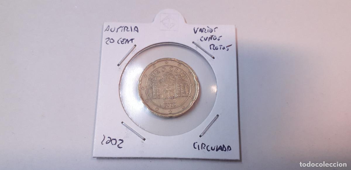 Monedas antiguas de Europa: 003857NUM-X0099-Austria 20 cent &euro; -2002 - varios Cu&ntilde;o roto -encartonada