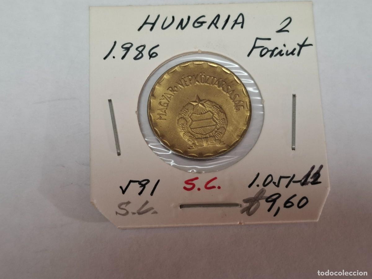 Monedas antiguas de Europa: 2 FORINT de 1986 KM 591 HUNGRIA en SIN CIRCULAR