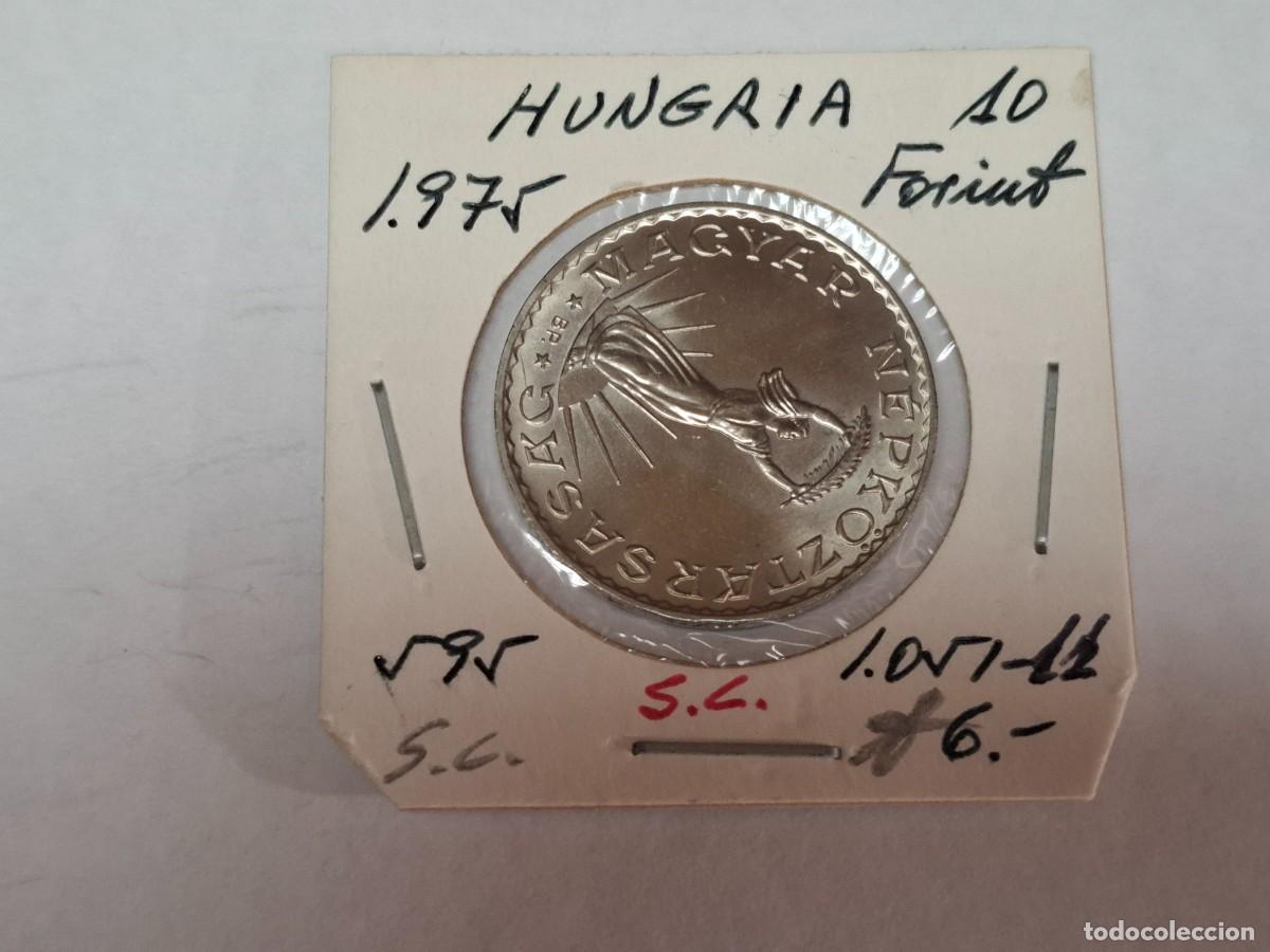 Old Coins of Europe: 10 FORINT de 1975 KM 595 HUNGRIA en SIN CIRCULAR