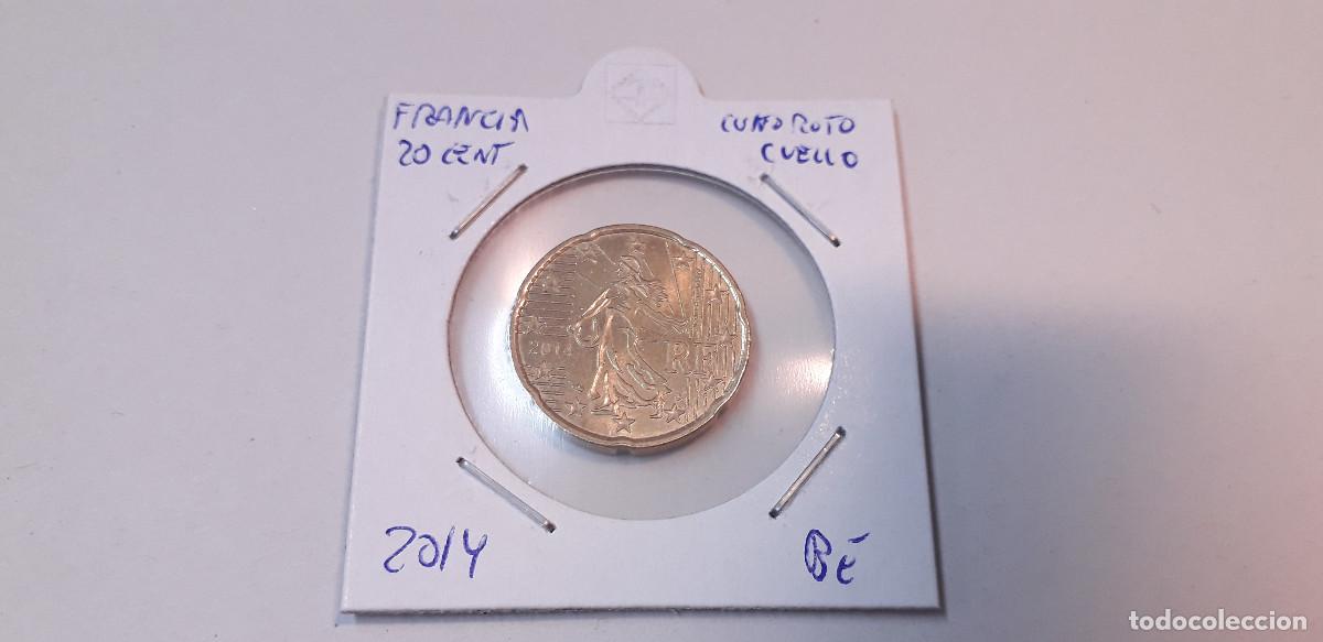 Monedas antiguas de Europa: 003858NUM-X0100-Francia 20 cent &euro; -2014 - Cu&ntilde;o roto cuello -encartonada