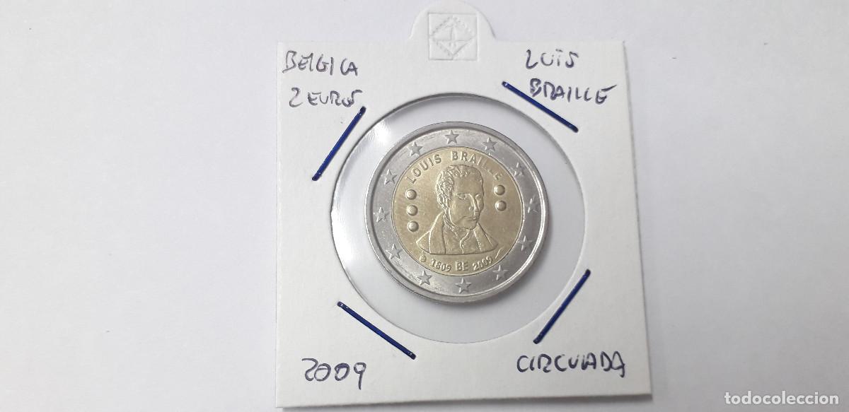 Monedas antiguas de Europa: 003865NUM-X0107-Belgica- 2 &euro; -2009-Luis braille - encartonada